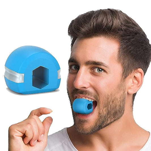 Jawline Exerciser Tool for Men & Women – Face & Neck Toning Shaper to Define Jawline, Slim & Sculpt, Reduce Stress & Cravings – Anti-Aging Double Chin Workout Device