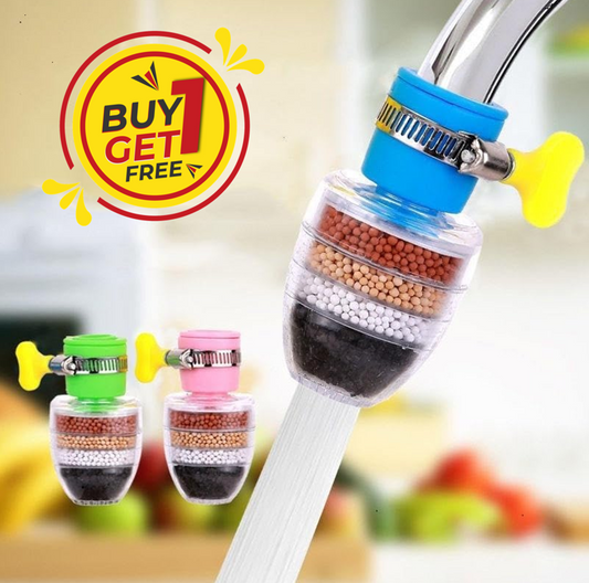 Faucet Filter- Six Layer Activated Carbon Water Faucet Filter (Assorted Color)( Pack of 2)